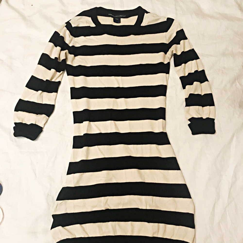 Striped tunic sweater dress - Picture 1 of 2